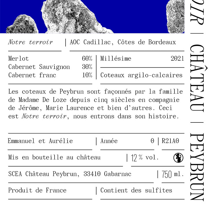 Rouge Profond, AOC Côtes de Bordeaux Cadillac, x6